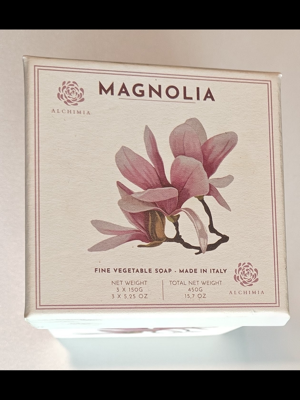 Magnolia Fine Vegetable Soap - Pink